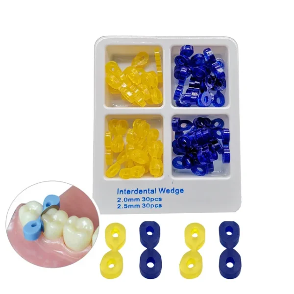 Dental Elastic Rubber Fixing Wedges - Image 2