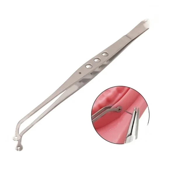 Dental Surgical Operation Stitching Tweezer