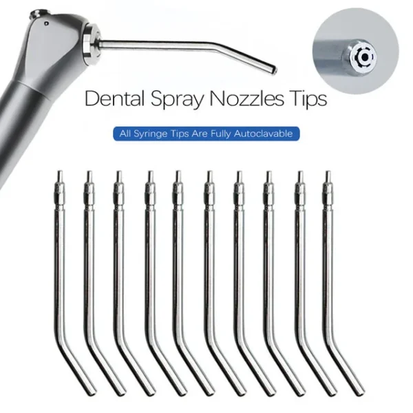 Stainless Steel Nozzles Tips Tube for Dental Triple 3 Way Syringe Air Water Spray - Image 5