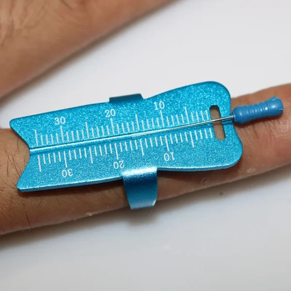 Dental Rulers Aluminium, Finger Rulers Measure Scale Endodontic