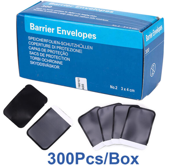 Dental X-ray barrier envelopes