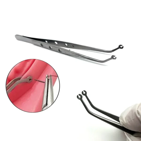 Dental StitchingTweezer With Hole