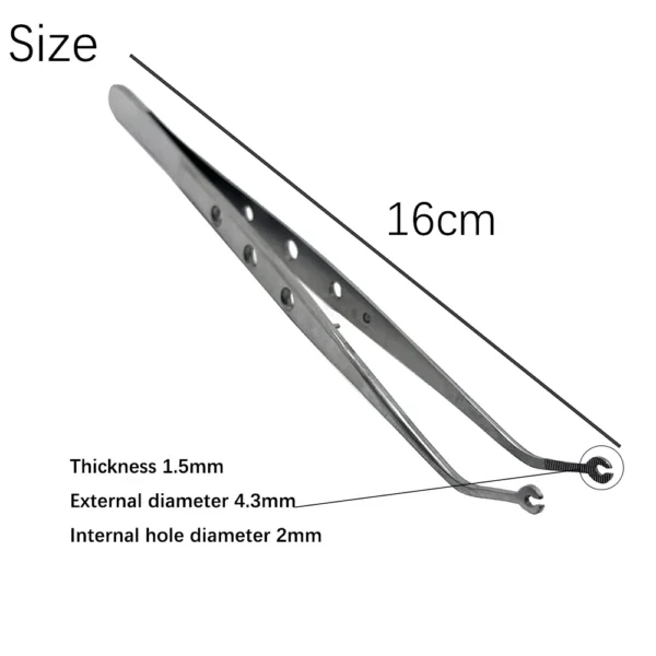 Dental StitchingTweezer With Hole - Image 6