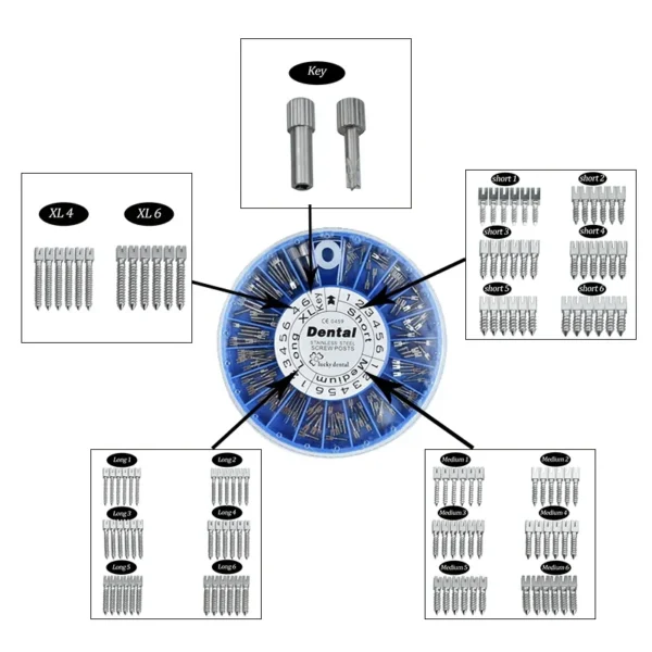 120Pcs Dental Screw Post  - Image 2