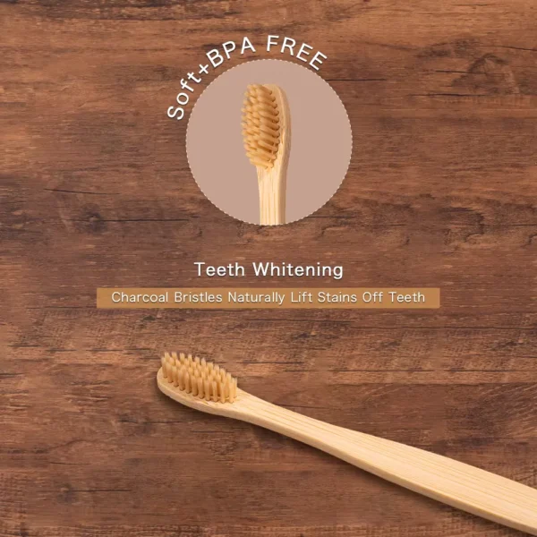 Dental Toothbrush Natural Bamboo - Image 2