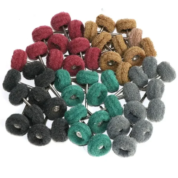 Mini Brush Scouring Pad Abrasive Wheel Nylon Fiber