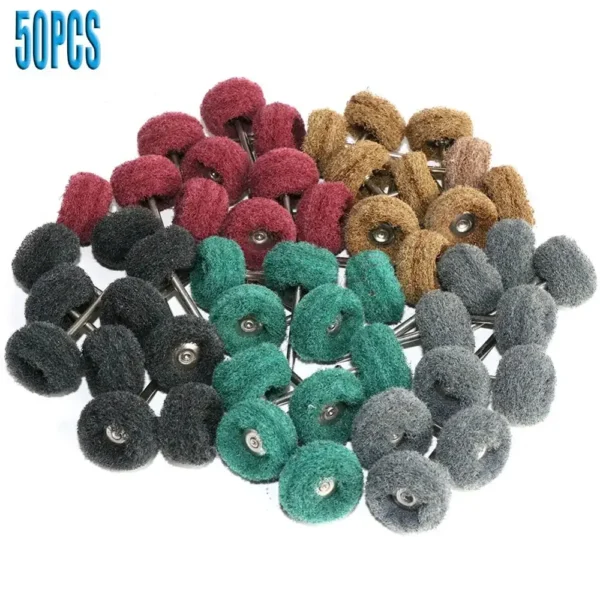 Mini Brush Scouring Pad Abrasive Wheel Nylon Fiber - Image 3